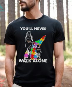 Washington Commanders You’ll Never Walk Alone Mom And Son Autism T Shirt