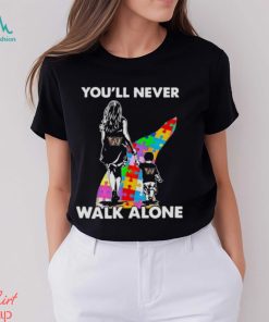 Washington Commanders You’ll Never Walk Alone Mom And Son Autism T Shirt