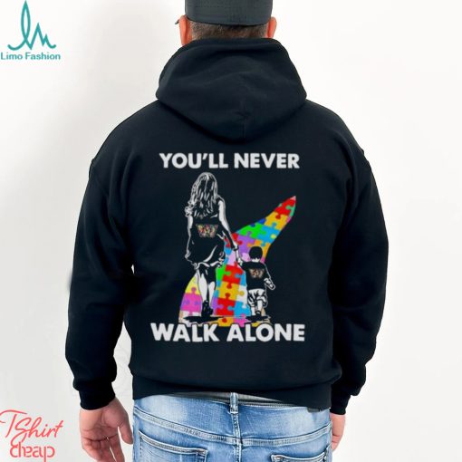 Washington Commanders You’ll Never Walk Alone Mom And Son Autism T Shirt