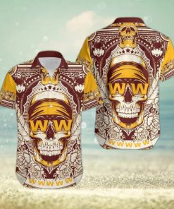 Washington Football Team Skull Diamon Hawaiian Shirt Gift For Halloween