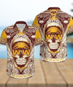 Washington Football Team Skull Diamon Hawaiian Shirt Gift For Halloween