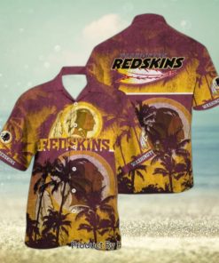 Washington Redskins NFL Hawaiian Shirt Style Tropical Pattern Hot Trending Summer For Awesome Fans Hot Trend 2023