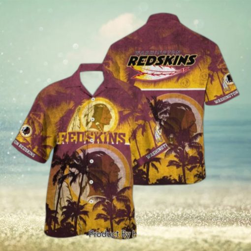 Washington Redskins NFL Hawaiian Shirt Style Tropical Pattern Hot Trending Summer For Awesome Fans Hot Trend 2023