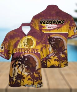 Washington Redskins NFL Hawaiian Shirt Style Tropical Pattern Hot Trending Summer For Awesome Fans Hot Trend 2023