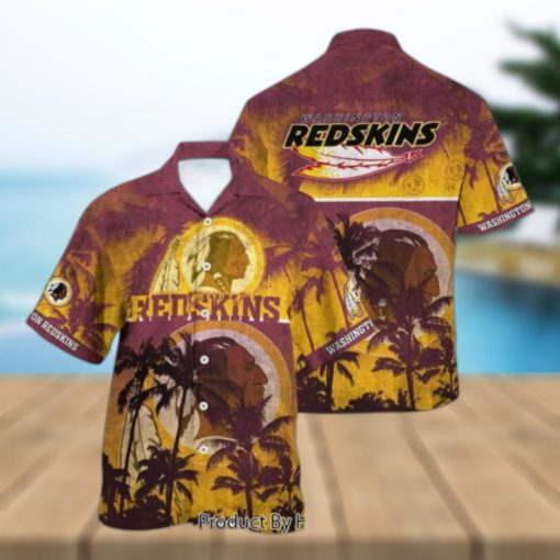 Washington Redskins NFL Hawaiian Shirt Style Tropical Pattern Hot Trending Summer For Awesome Fans Hot Trend 2023