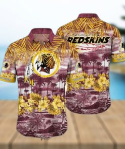 Washington Redskins NFL Hawaiian Shirt Style Tropical Pattern Summer For Awesome Fans Hot Trend 2023