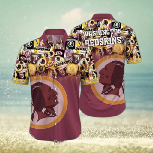 Washington Redskins NFL Hawaiian Shirt Trends Summer Short Sleeve Button Down Shirt For Sports Fans Hot Trend 2023