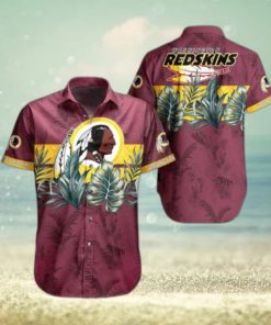 Washington Redskins NFL Hawaiian Shirt Tropical Pattern Graphic Gift For Fan NFL Enthusiast Hot Trend 2023