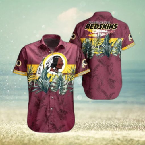 Washington Redskins NFL Hawaiian Shirt Tropical Pattern Graphic Gift For Fan NFL Enthusiast Hot Trend 2023