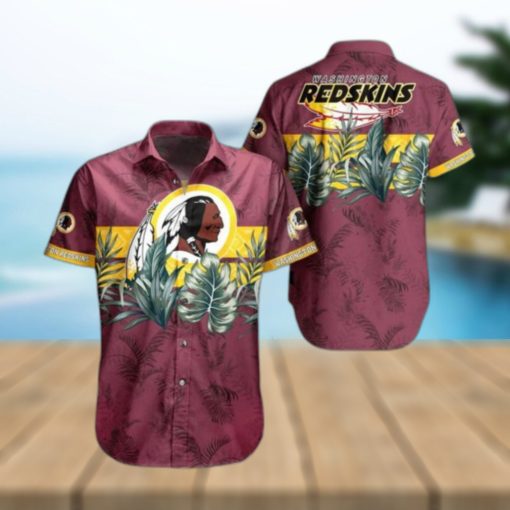 Washington Redskins NFL Hawaiian Shirt Tropical Pattern Graphic Gift For Fan NFL Enthusiast Hot Trend 2023