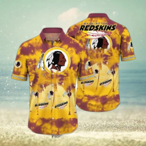 Washington Redskins NFL Hawaiian Shirt Tropical Pattern Graphic Short Sleeve Summer Gift For Fans Hot Trend