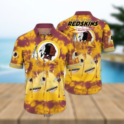 Washington Redskins NFL Hawaiian Shirt Tropical Pattern Graphic Short Sleeve Summer Gift For Fans Hot Trend