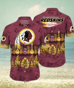 Washington Redskins NFL Hawaiian Shirt Tropical Pattern Graphic Trends Summer Gift For Fan NFL Hot Trend 2023