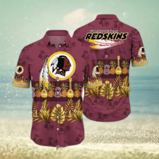 Washington Redskins NFL Hawaiian Shirt Tropical Pattern Graphic Trends Summer Gift For Fan NFL Hot Trend 2023