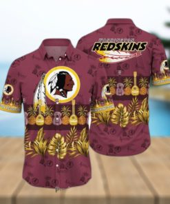 Washington Redskins NFL Hawaiian Shirt Tropical Pattern Graphic Trends Summer Gift For Fan NFL Hot Trend 2023