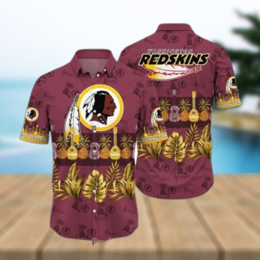 Washington Redskins NFL Hawaiian Shirt Tropical Pattern Graphic Trends Summer Gift For Fan NFL Hot Trend 2023