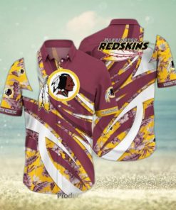 Washington Redskins NFL Hawaiian Shirt Tropical Pattern New Trend Summer For Sports Football Fans Hot Trend 2023