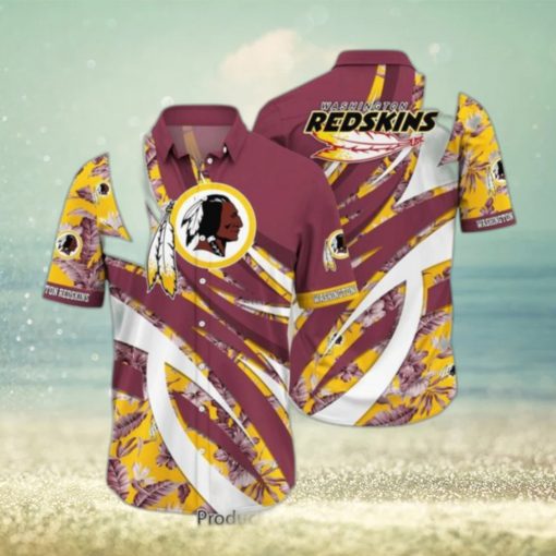 Washington Redskins NFL Hawaiian Shirt Tropical Pattern New Trend Summer For Sports Football Fans Hot Trend 2023