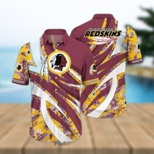 Washington Redskins NFL Hawaiian Shirt Tropical Pattern New Trend Summer For Sports Football Fans Hot Trend 2023