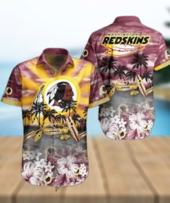 Washington Redskins NFL Hawaiian Shirt Tropical Pattern Summer For NFL Football Fans Hot Trend 2023