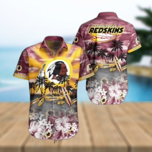 Washington Redskins NFL Hawaiian Shirt Tropical Pattern Summer For NFL Football Fans Hot Trend 2023