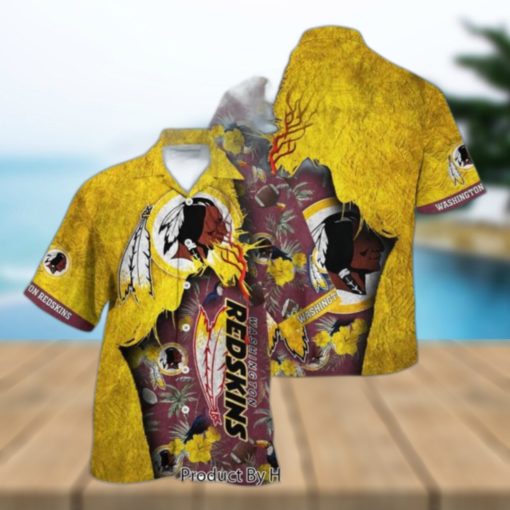 Washington Redskins NFL Hawaiian Shirt Tropical Print Sumer Gift For Fans Hot Trend 2023