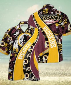 Washington Redskins NFL Hawaiian Shirt With Tropical Pattern For Your Loved Ones Hot Trend 2023