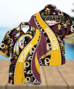 Washington Redskins NFL Hawaiian Shirt With Tropical Pattern For Your Loved Ones Hot Trend 2023