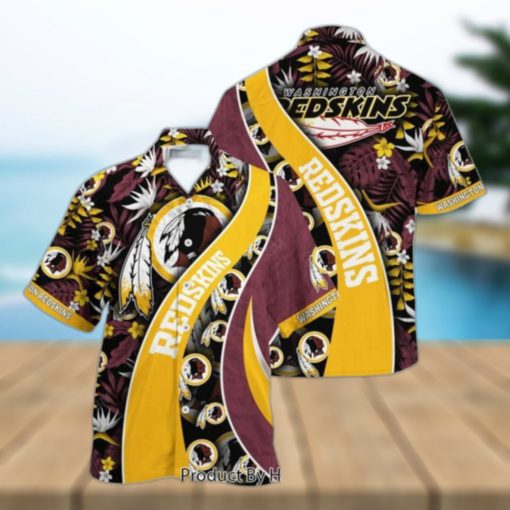 Washington Redskins NFL Hawaiian Shirt With Tropical Pattern For Your Loved Ones Hot Trend 2023