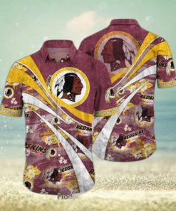 Washington Redskins NFL Summer Hawaiian Shirt Floral Pattern Graphic For Football NFL Enthusiast Hot Trend 2023