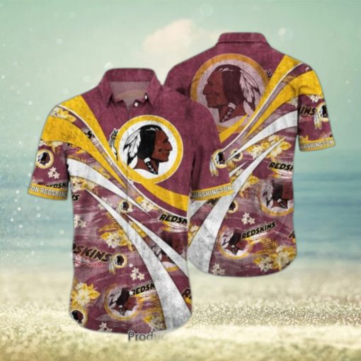 Washington Redskins NFL Summer Hawaiian Shirt Floral Pattern Graphic For Football NFL Enthusiast Hot Trend 2023