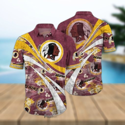 Washington Redskins NFL Summer Hawaiian Shirt Floral Pattern Graphic For Football NFL Enthusiast Hot Trend 2023