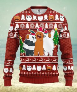 We Bare Bear Funny Ideas Ugly Christmas Sweater Gift Thanksgiving