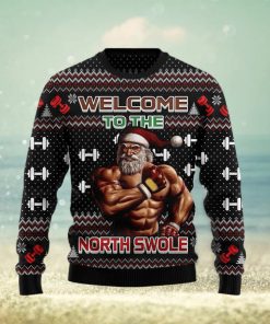 Welcome To The North Swole Merry Ugly Christmas Sweater