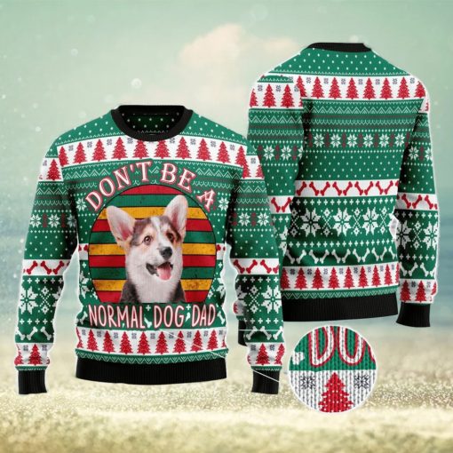 Welsh Corgi Dog Dad Ugly Christmas Sweater Christmas Noel Gift