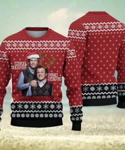 We’re Here To F Sh Up Merry Xmas Christmas Gift For Holiday Step Brothers 3D Ugly Christmas Sweater