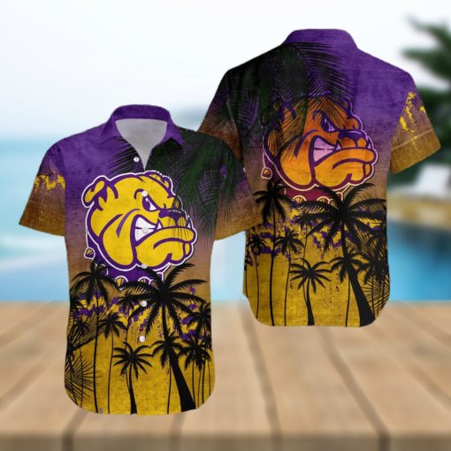 Western Illinois Leathernecks 3D Hawaiian Shirt Coconut Tree Tropical Grunge NCAA Summer Beach For Fans Gift