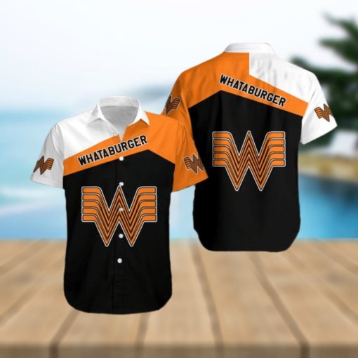 Whataburger Brand Ocean 3D Hawaiian Shirt For Summer