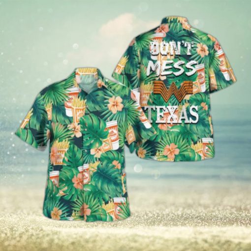 Whataburger Don’T Mess With Texas Tropical Hawaiian Shirt