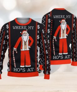 Where My Ho’s At Santa Ugly Sweater