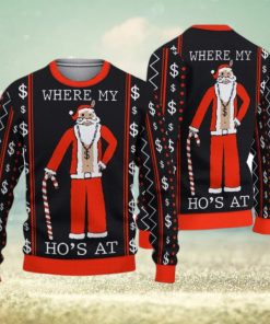 Where My Ho’s At Santa Ugly Sweater