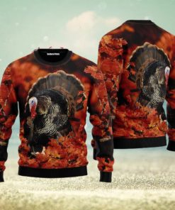 Wild Turkey Ugly Christmas Sweater Unique Gift