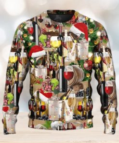 Wine For A Night Ugly Christmas Sweater