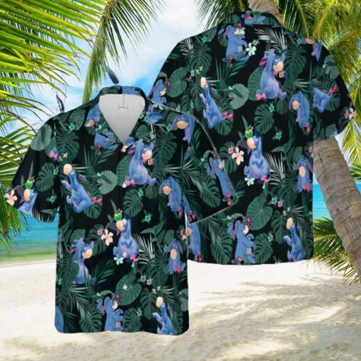 Winnie The Pooh Eeyore Hawaiian 3D Shirt For Men And Women Gift Short Sleeve Beach Shirt