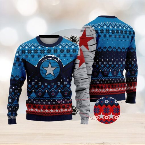 Winter Soldier Superhero Avengers Ugly Christmas Sweater Xmas Gifts