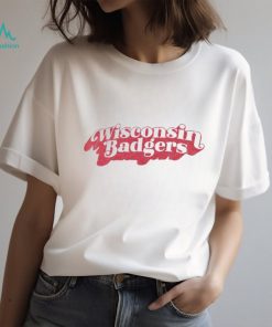 Wisconsin Badgers Pressbox Women's Vintage Easy T Shirt White