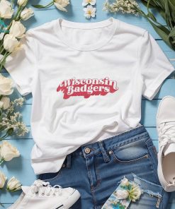 Wisconsin Badgers Pressbox Women's Vintage Easy T Shirt White