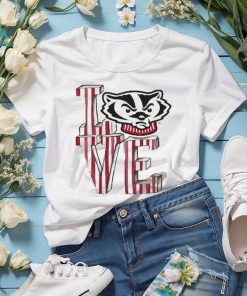 Wisconsin Badgers Tiny Turnip Toddler Love T Shirt White