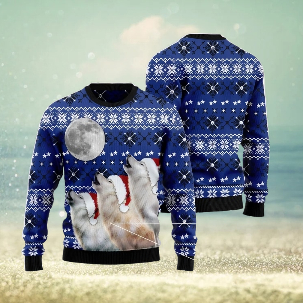 Wolf ugly christmas on sale sweater