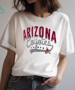 Women's Arizona Coyotes G III 4Her by Carl Banks White Filigree Logo V Neck T Shirt